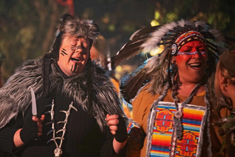 Der Festspielverein Balver Höhle bei einer Aufführung